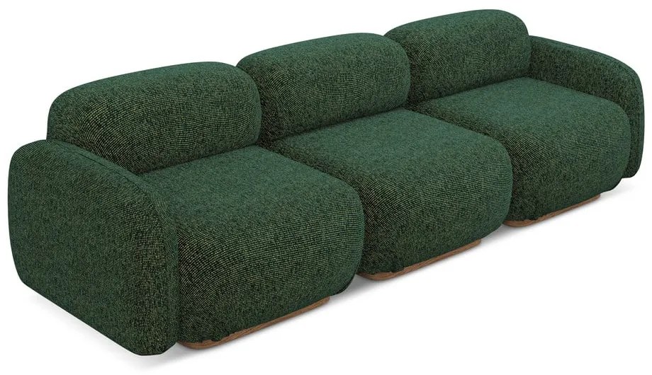 Ciemnozielona sofa modułowa 270 cm Ailani – Makamii