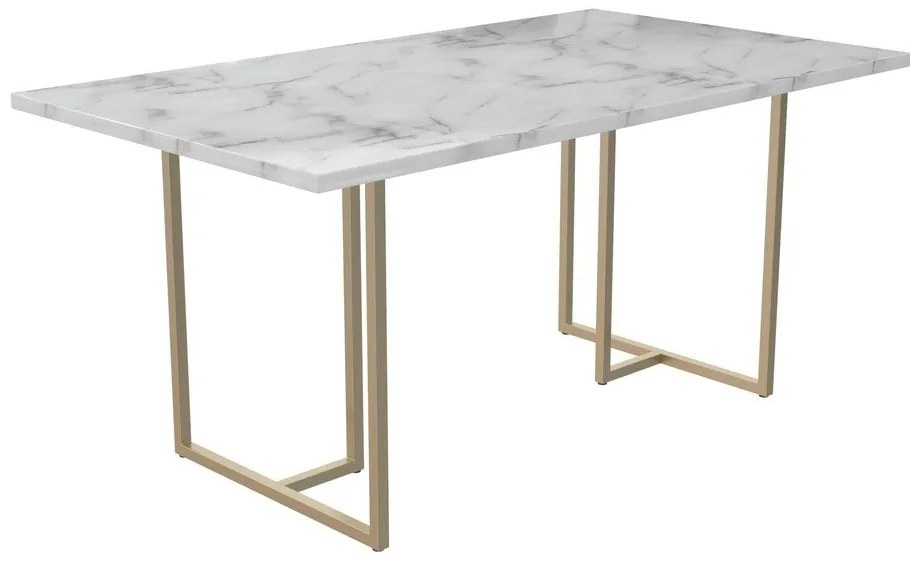 Stół w dekorze marmuru 90x160 cm Astor – CosmoLiving by Cosmopolitan