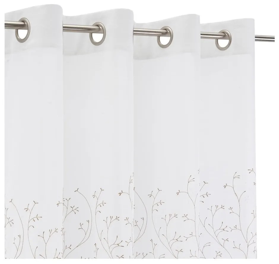 Biało-beżowa firanka 140x260 cm Grow – Casa Selección