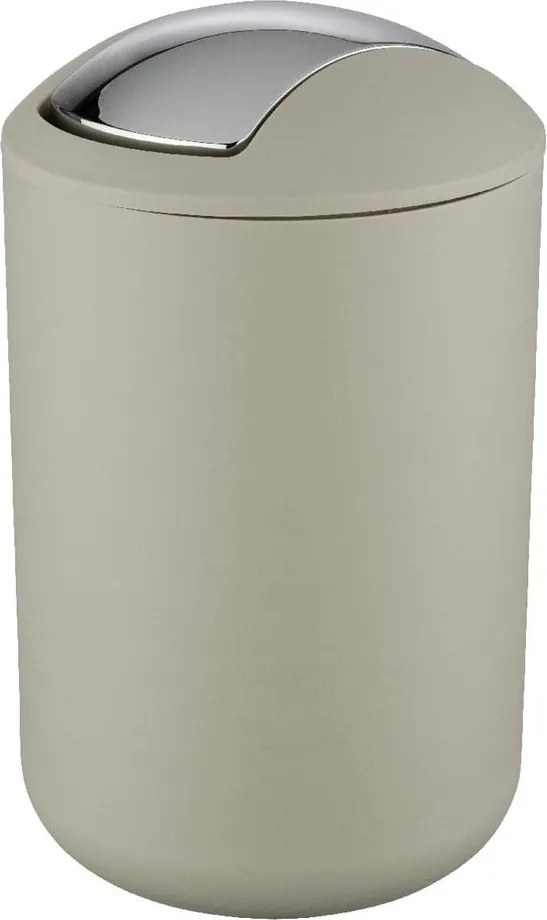Szarobrązowy plastikowy kosz na śmieci 6,5 l Brasil – Wenko