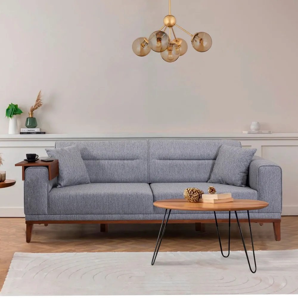 Szara rozkładana sofa 223 cm Liones – Artie