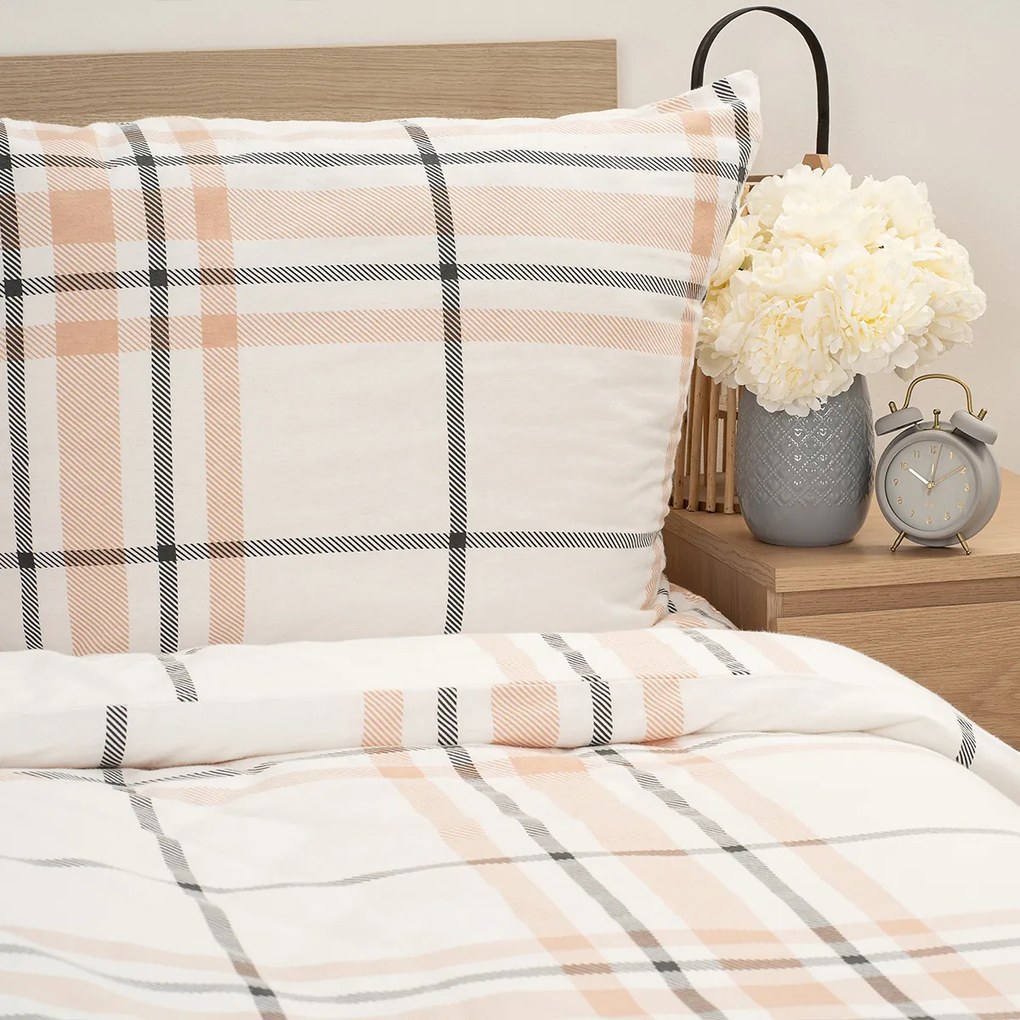 4Home Flanelowa pościel Elegant Plaid, 140 x 220cm, 70 x 90 cm, 140 x 220 cm, 70 x 90 cm