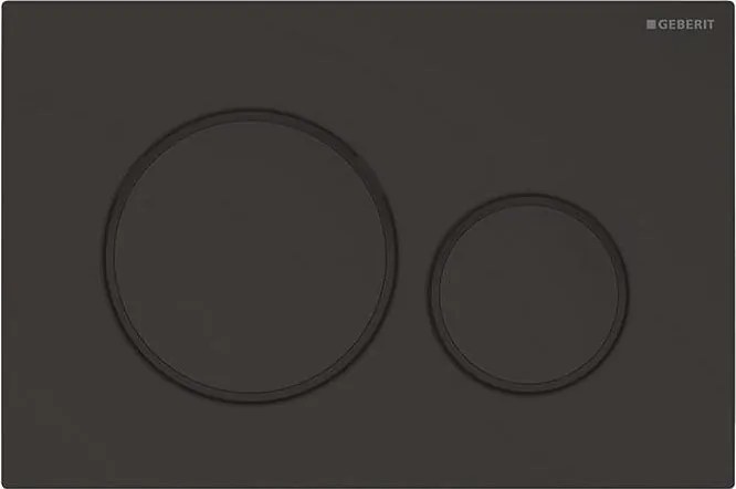 Geberit 115.882.16.1 - Przycisk spłukujący Sigma20 24,6x16,4 cm czarny mat