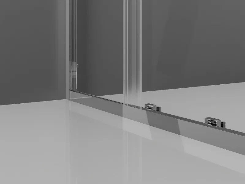 Mexen Exo drzwi prysznicowe rozsuwane 125 cm, transparent, chrom - 8151-125-000-01-00