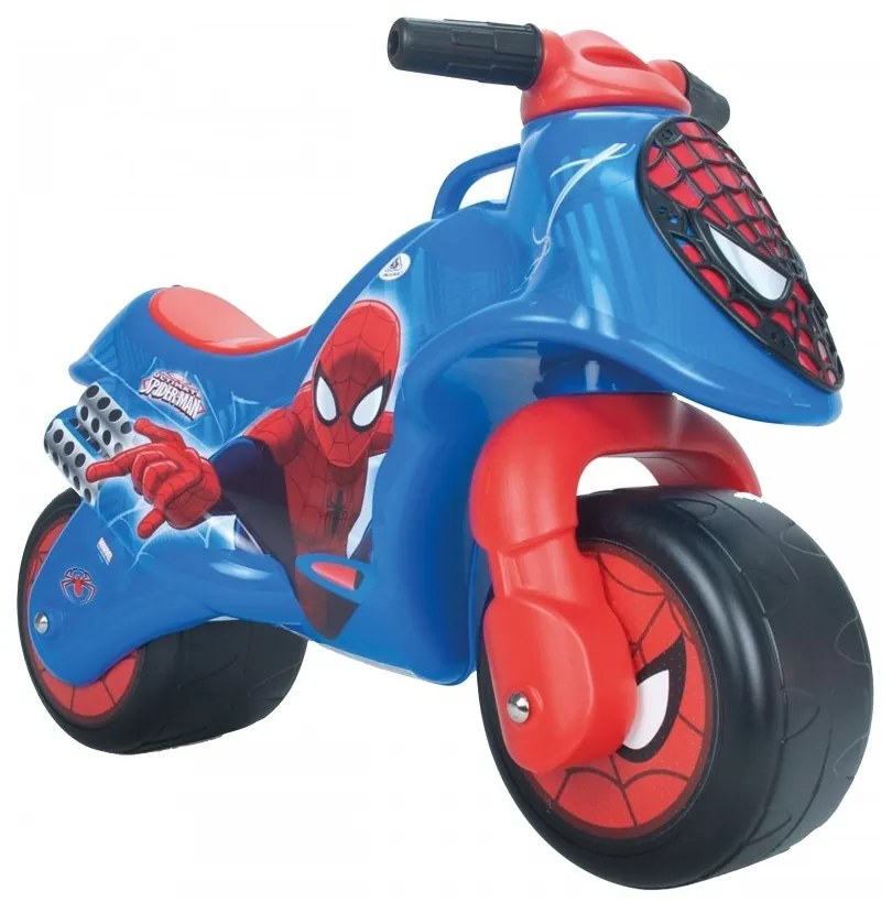Spiderman jeździk motor odpychacz injusa