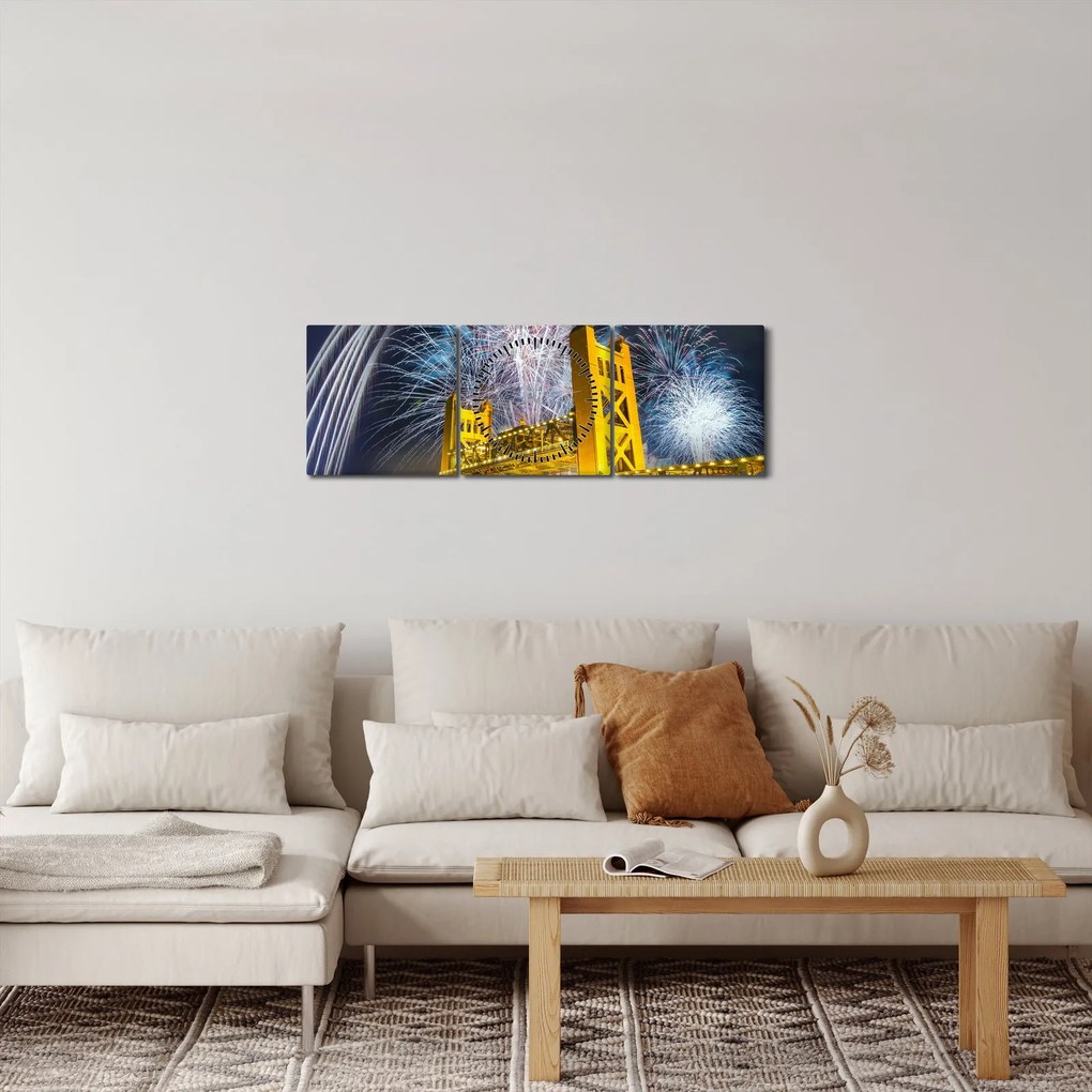 Obraz - Sylwester (z zegarem) (90x30 cm)