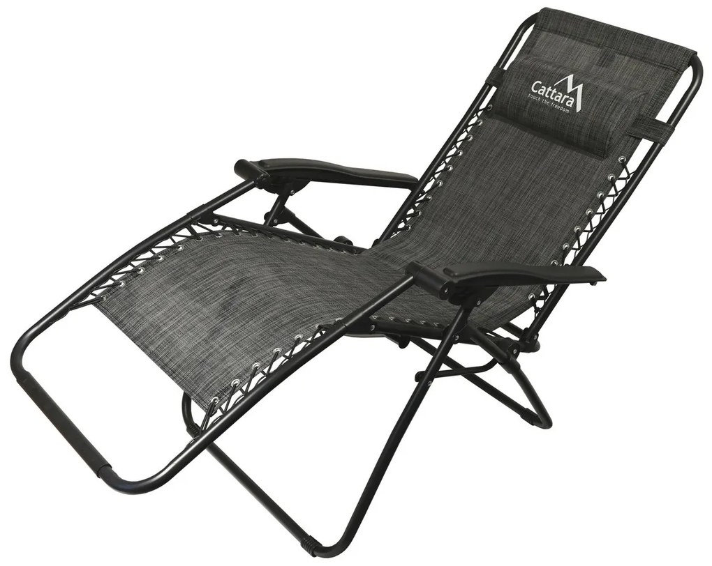 Cattara 13520 Składany leżak Alicante,antracytowy, 150 x 66 cm
