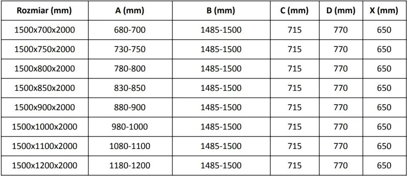 Mexen Velar kabina prysznicowa rozsuwana 150 x 90 cm, transparent, czarna - 871-150-090-01-70