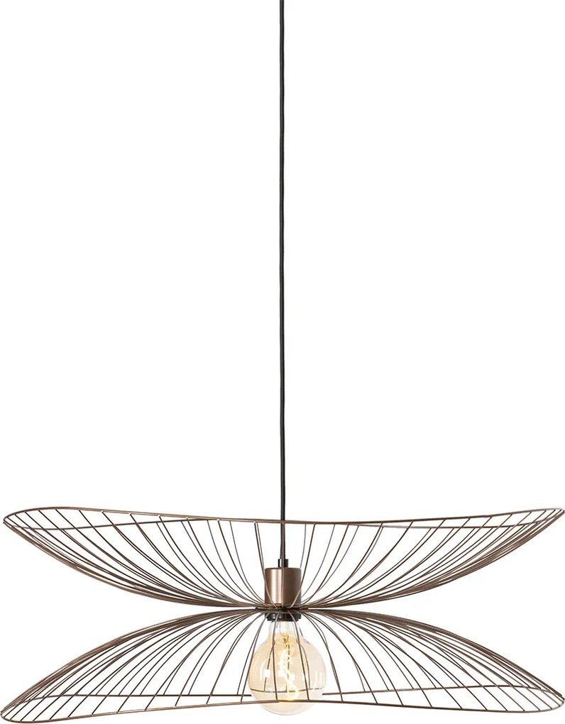 Designerska lampa wisząca brązowa 66 cm - Pua