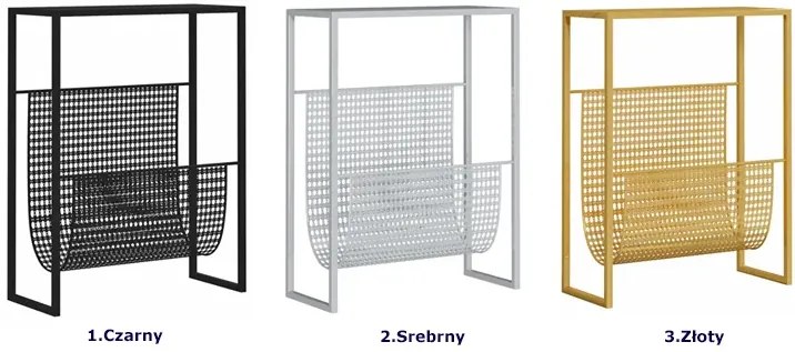 Nowoczesny srebrny stojak na gazety L6-S26