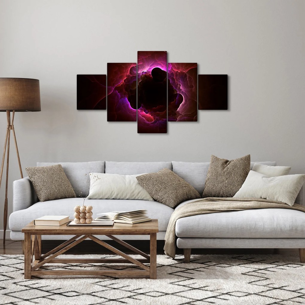 Obraz - abstrakcja chmur (125x70 cm)