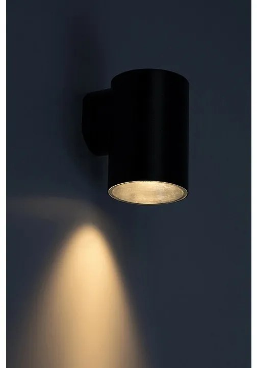 Rabalux 77154 zewnętrzna oprawa ścienna LED Urfa,9W, IP65, czarna, 11,5 cm