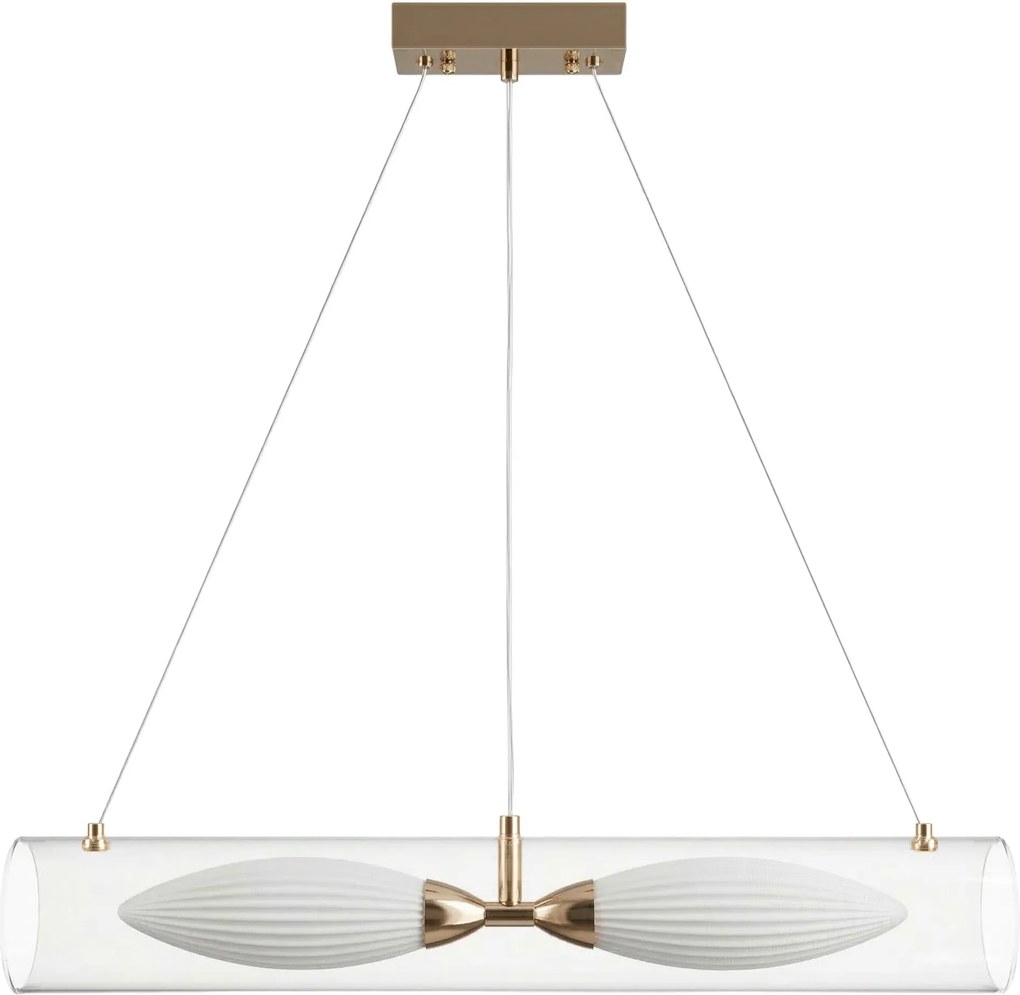 LAMPA SUFITOWA WISZĄCA G152-2CP ZŁOTA