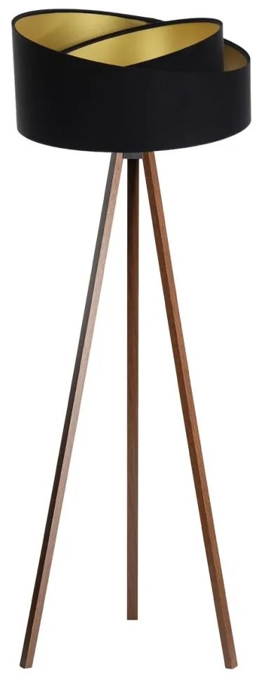 Lampa stojąca GALAXY 1xE27/60W/230V czarna/wenge