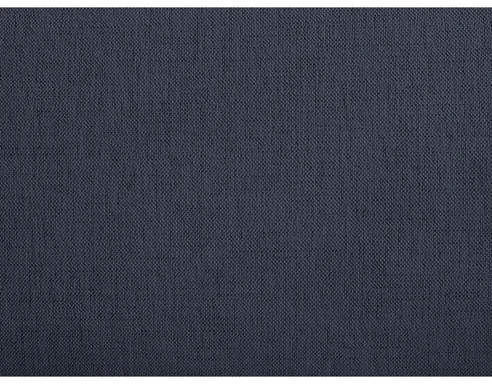 Ciemnoniebieskie tapicerowane łóżko dwuosobowe bez zagłówka ze schowkiem i stelażem 160x200 cm Inera – Bobochic Paris