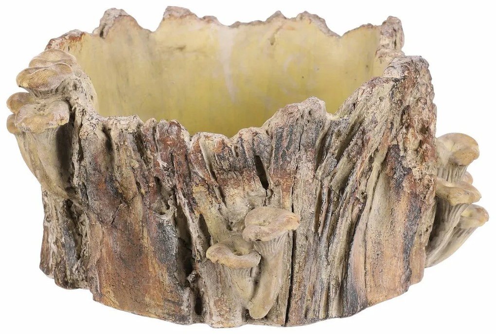 Obudowa betonowa - pień z grzybami, 32 x 29 x 16cm
