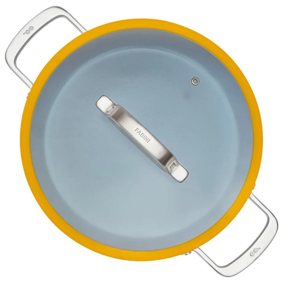 Patelnia z pokrywką/z powłoką ceramiczną ø 28 cm tegame Meda 3.0 – FABINI