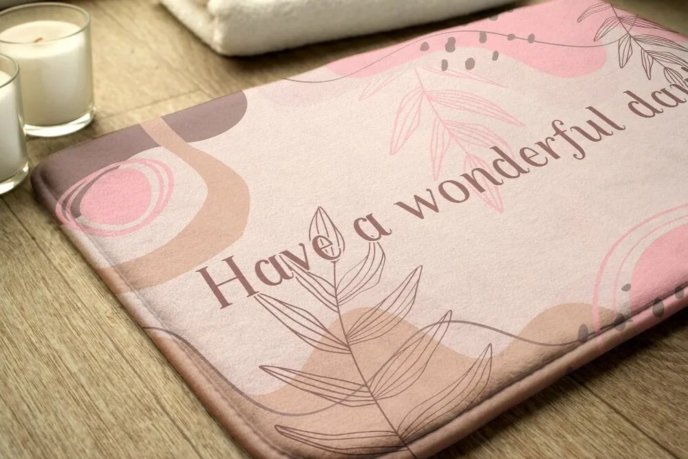 Dywanik antypoślizgowy do łazienki Dywanik antypoślizgowy do łazienki Geometryczne wzory