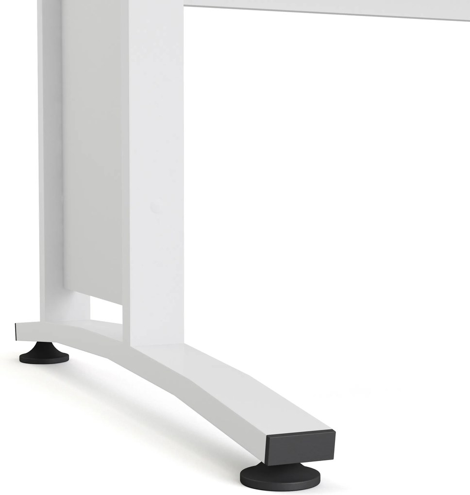 Biurko proste Prima biały 120 białe nogi