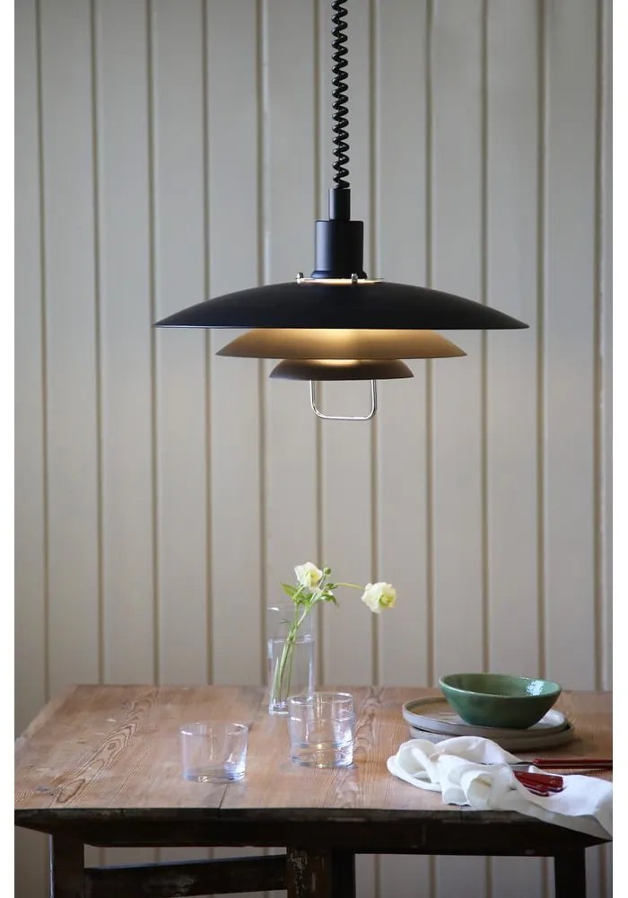 Czarna lampa wisząca Markslöjd Kikrenes, ø 48 cm