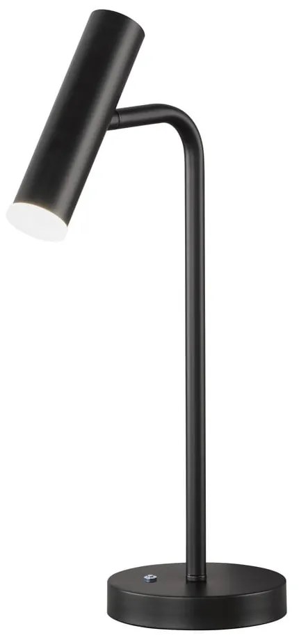 Czarna lampa stołowa LED ze ściemniaczem (wysokość 48 cm) Stina – Fischer & Honsel