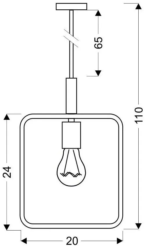 Czarna nowoczesna lampa wisząca - 5X D222 L6-M33