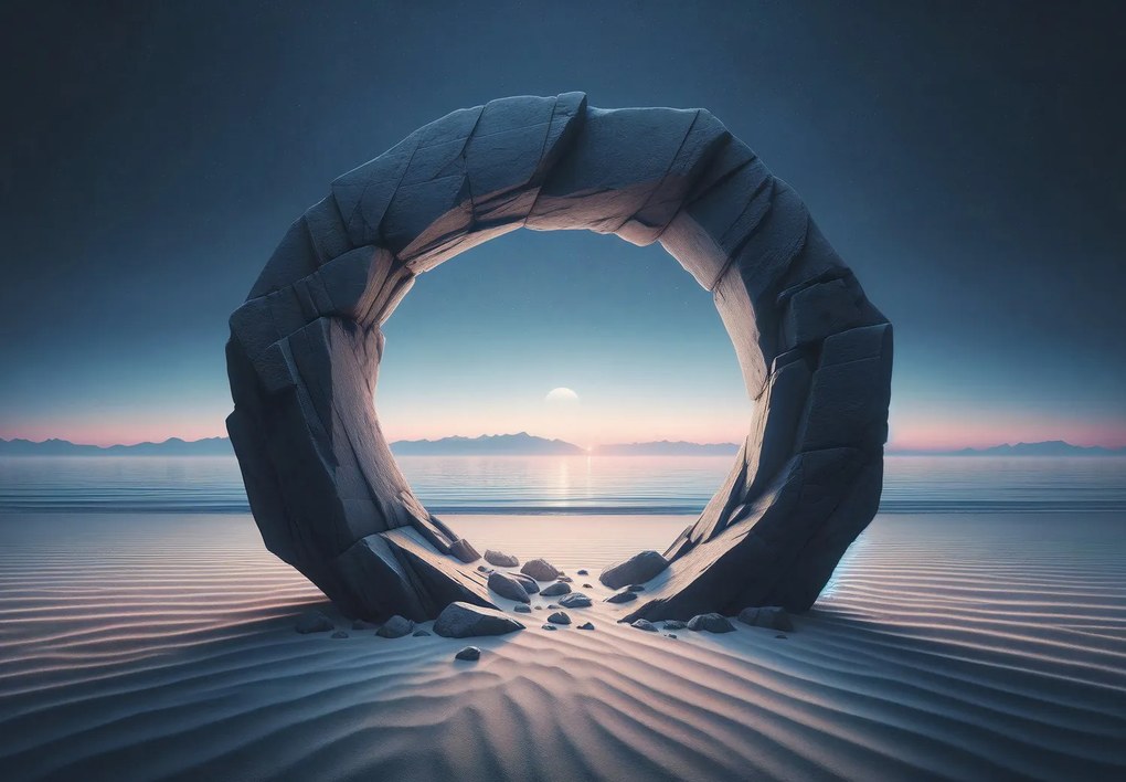 Fototapeta - Kamienny przejście (196x136 cm)