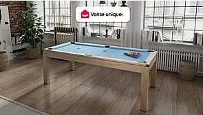 Stół modułowy - Bilard & ping-pong BALTHAZAR - 213*112*81,5 cm - Niebieski