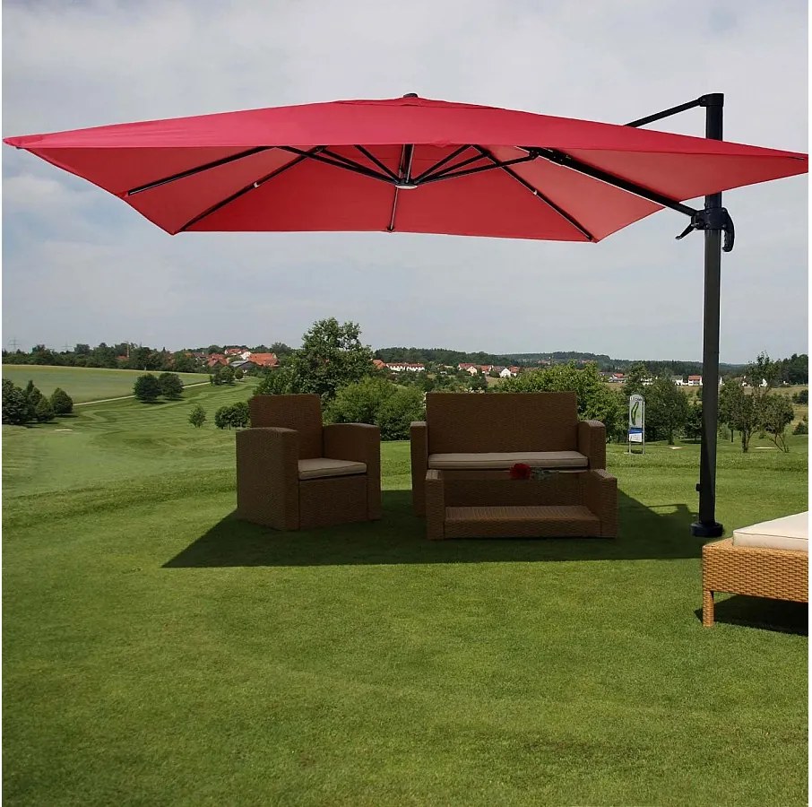 Parasol do świateł drogowych MCW-A96 I obrotowy,  czerwony bez stojaka