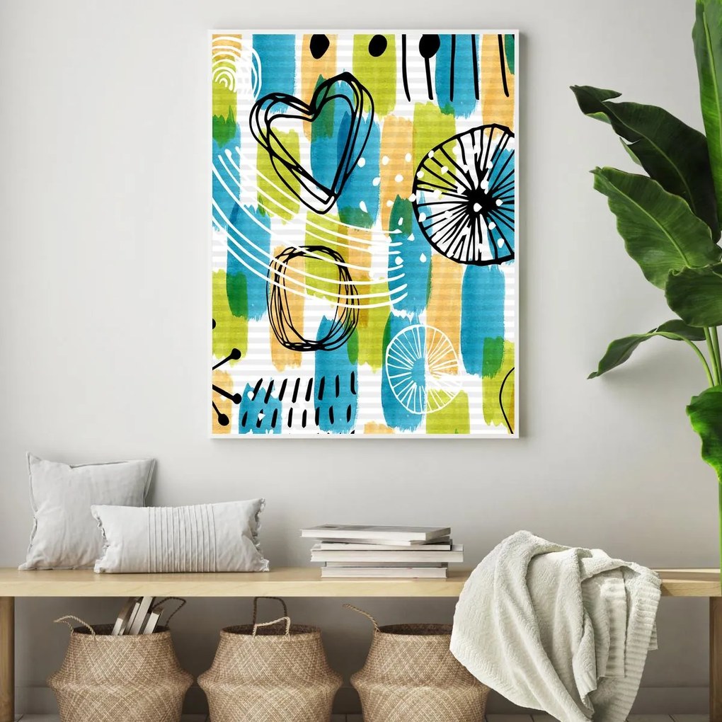 Plakat - Dziecięca abstrakcja (A4)