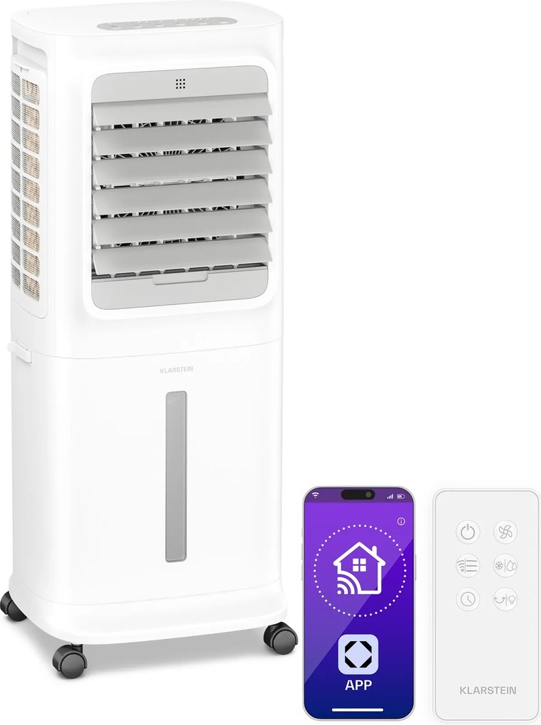 Klarstein Breezecube Smart 10L 340m³/h Rashlađivač Zraka Bijela