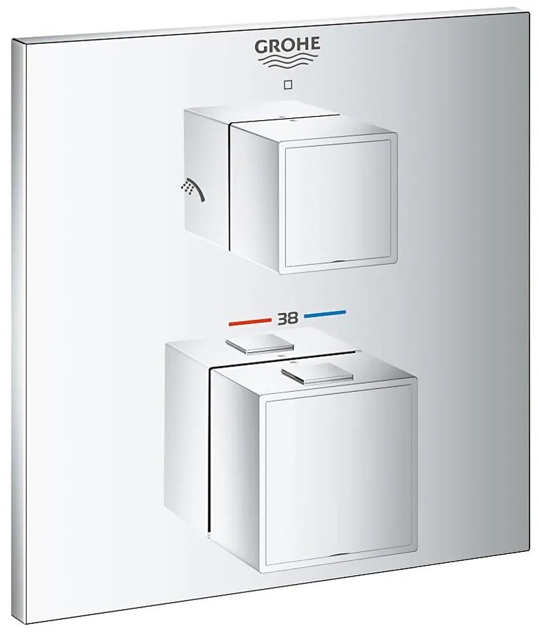 GROHE 24154000 - Bateria termostatyczna GROHTHERM CUBE chrom błyszczący