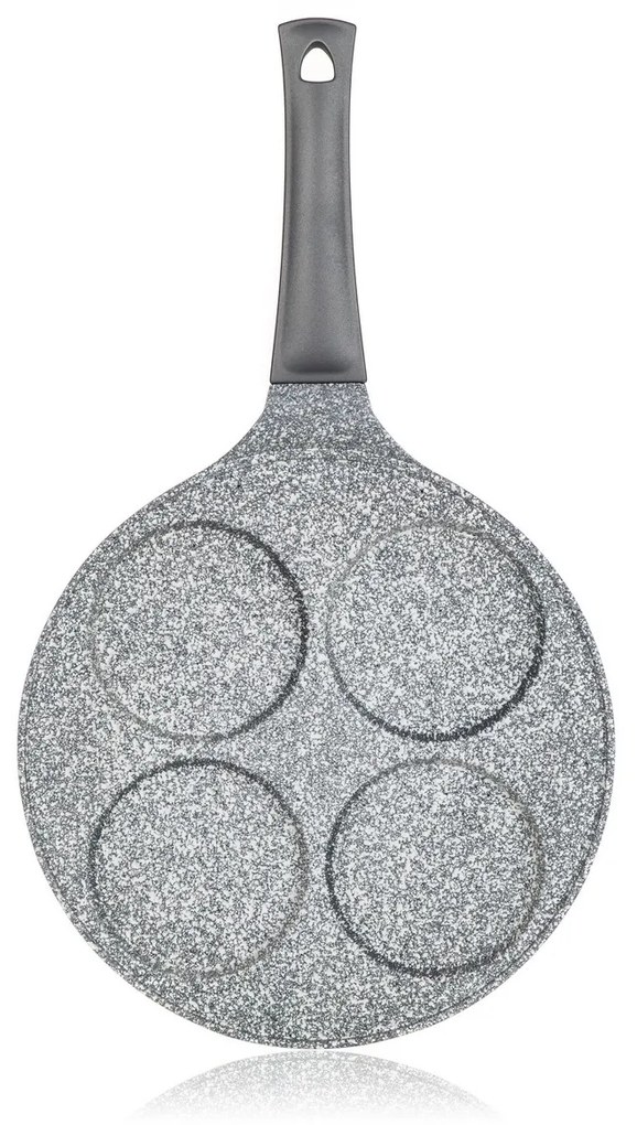 Banquet Patelnia na 4 racuchy z powierzchnią nieprzywierającą Granite Grey, śr. 26 cm