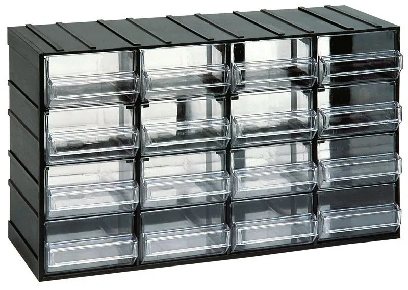 Szafki modułowe z szufladami, 382 x 148 x 230 mm, 16 szuflad