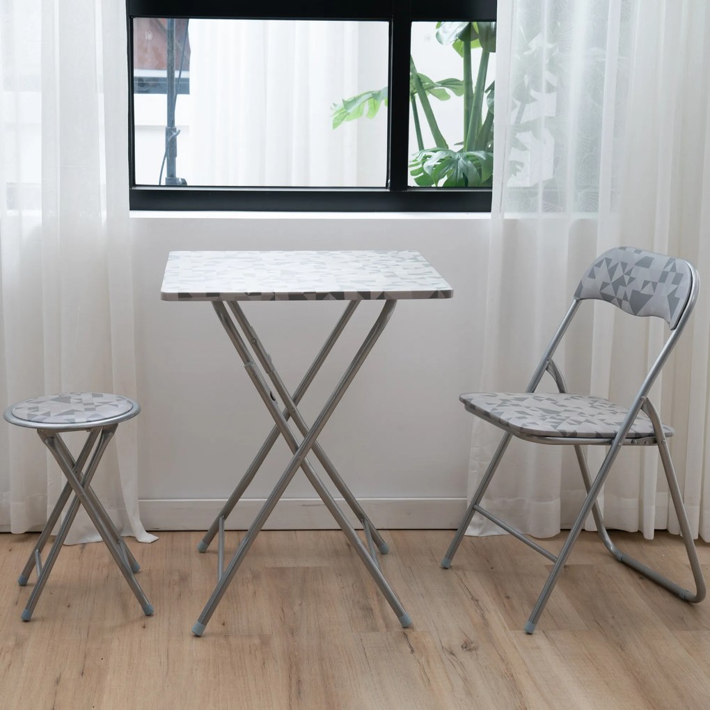 Komplet mebli kempingowych Flower Silver PATIO