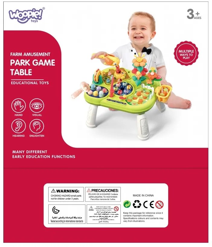 Woopie baby interaktywny multistolik edukacyjny 8w1 montessori