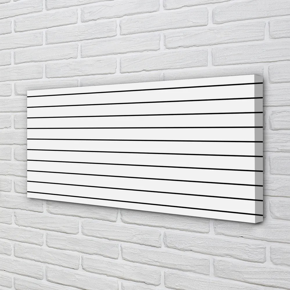 Obraz drukowany na płótnie Minimalistyczne Czarne Kreski