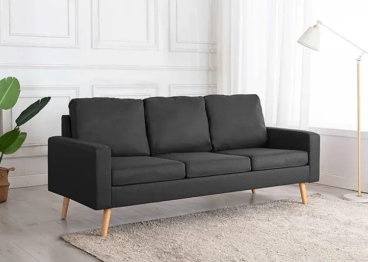 3-osobowa ciemnoszara sofa - Muria 3Q