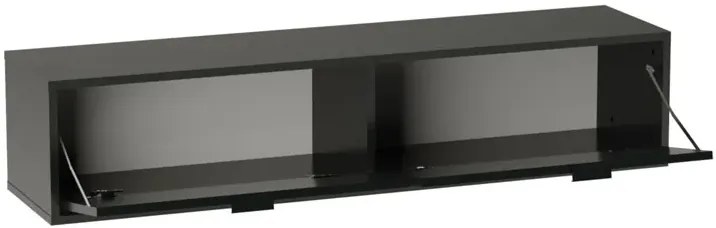 Czarna szafka wisząca pod telewizor P3-E43