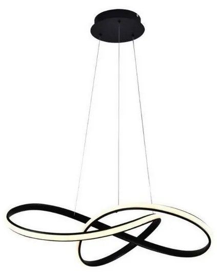 LED ściemnialny żyrandol na linkach LED/70W/230V 3000-6500K czarny + DO