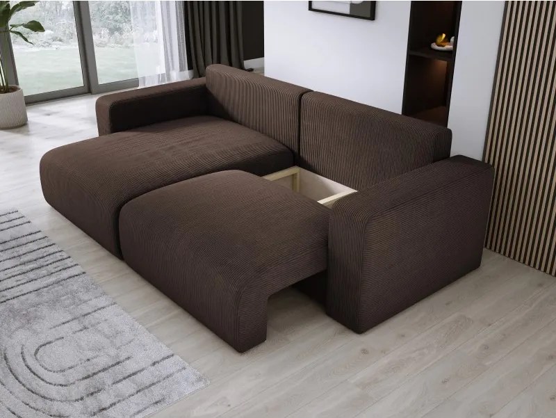 Narożnik wolnostojący CARL Lewy w tkaninie POSO 006