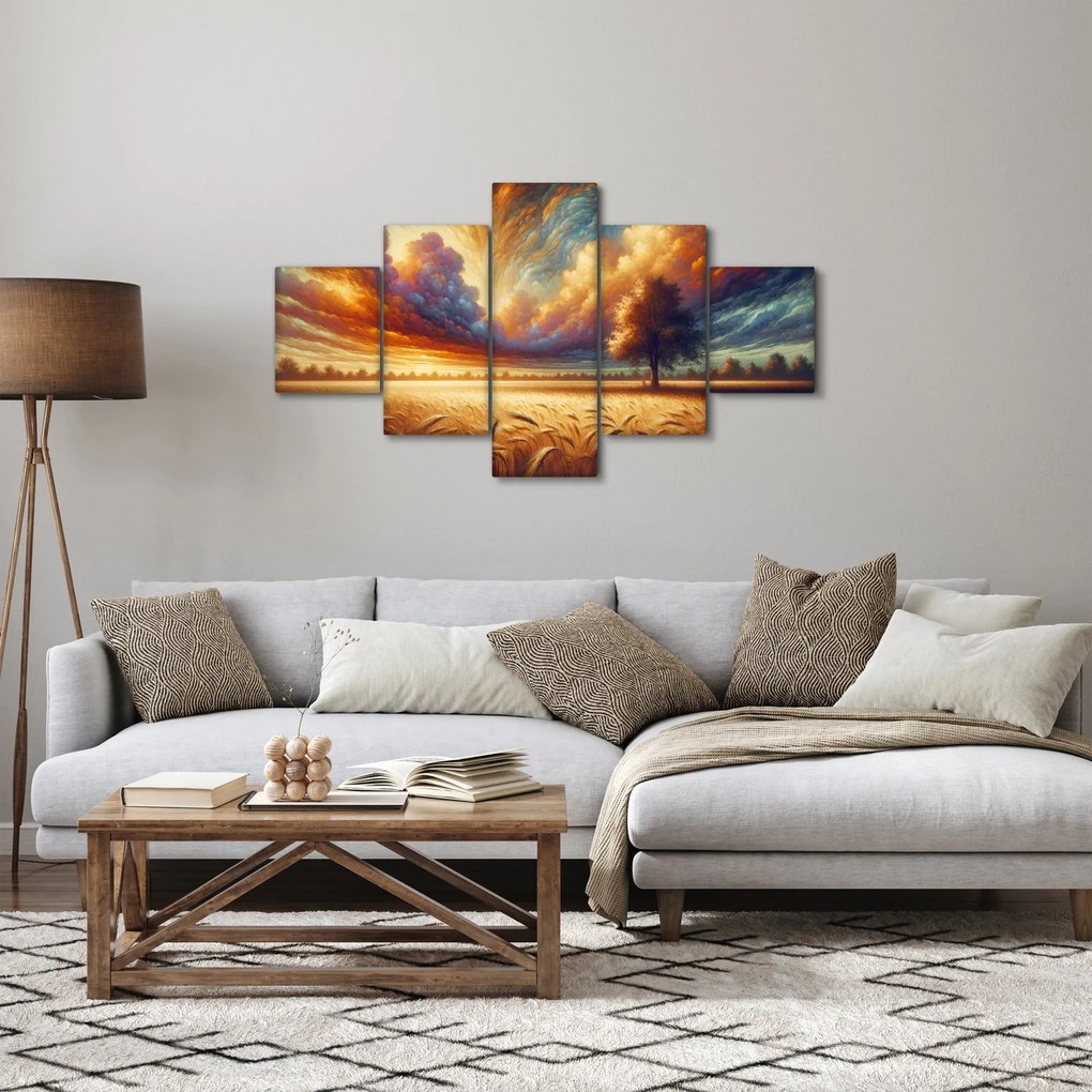 Obraz – Drzewo na polu (125x70 cm)