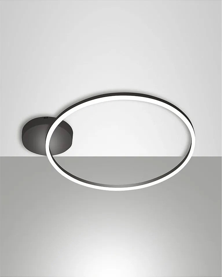 GIOTTO nowoczesna lampa sufitowa LED 36W czarna 3508-61-101 Fabas Luce