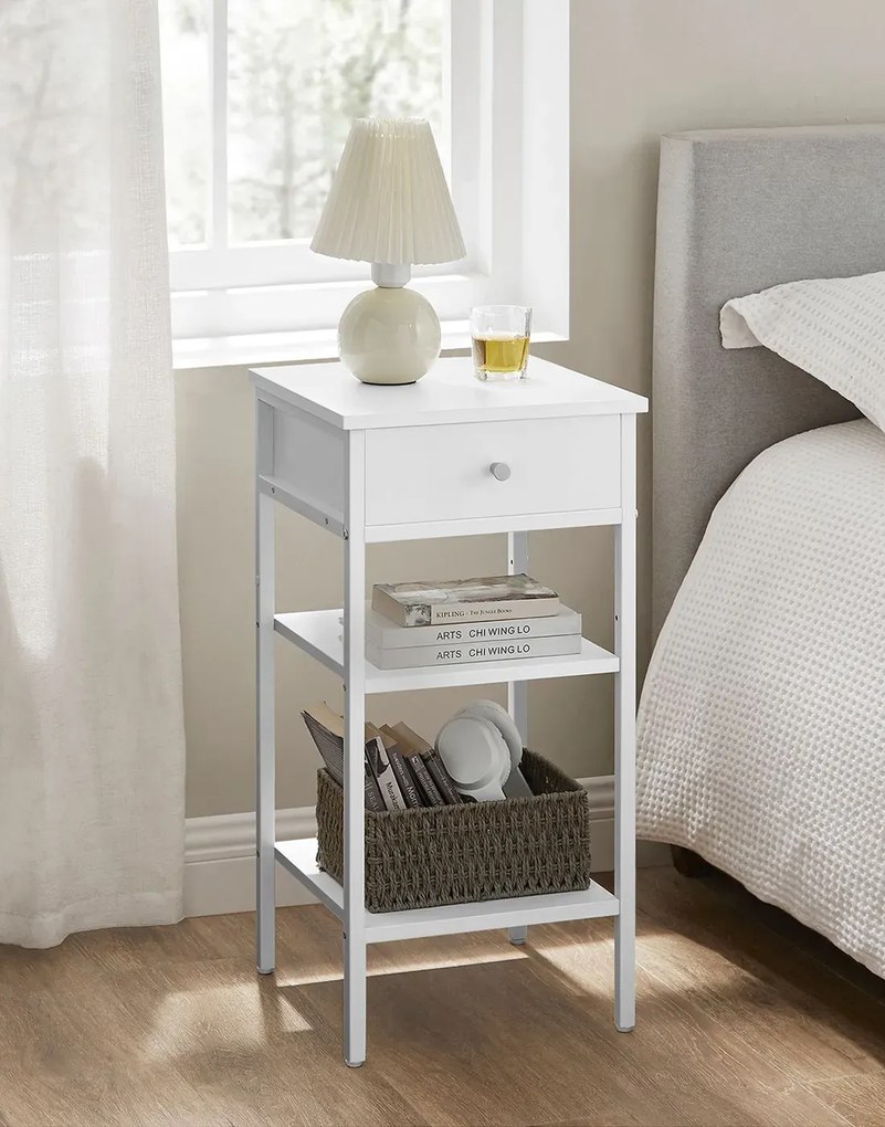 Nowoczesna biała szafka nocna L5-R20