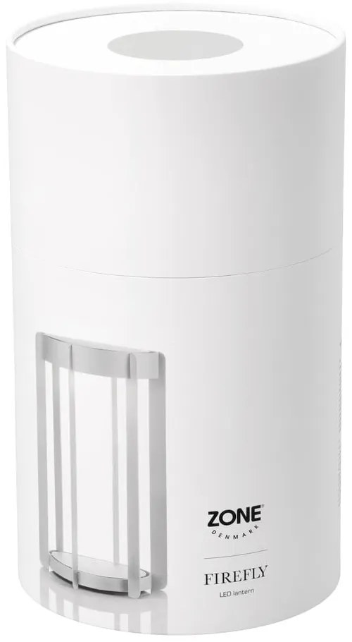 Jasnoszary zewnętrzny lampion LED na USB (wysokość 30 cm) Firefly – Zone