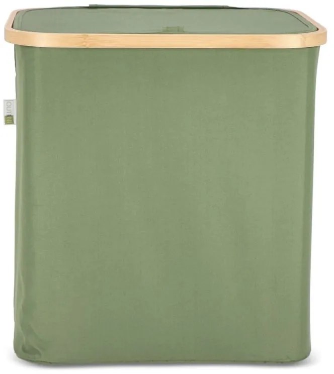 Kosz na pranie NOLVIO 50 L, zielony