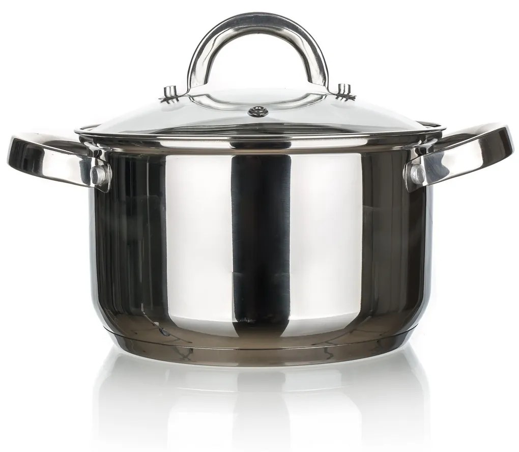 Garnek ze stali nierdzewnej z pokrywką Good and Cook, 20 cm, 3,6 l