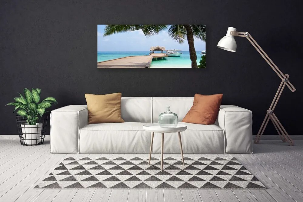 Obraz na płótnie Stalowy Gigant nad Zatoką