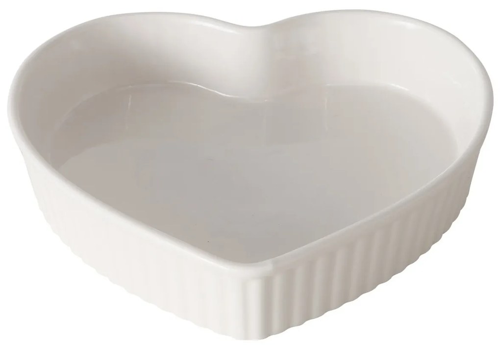 Ceramiczne formy do pieczenia w kształcie serca, 2 sztuki