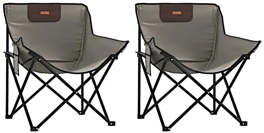 Krzesła kempingowe w kolorze szarym A3-T47